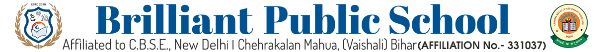 BRILLIANT PUBLIC SCHOOL, VAISHALI, BIHAR Logo