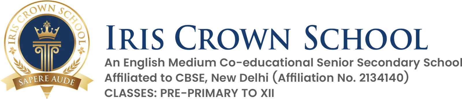 Iris Crown School,  Lucknow, Uttar Pradesh Logo